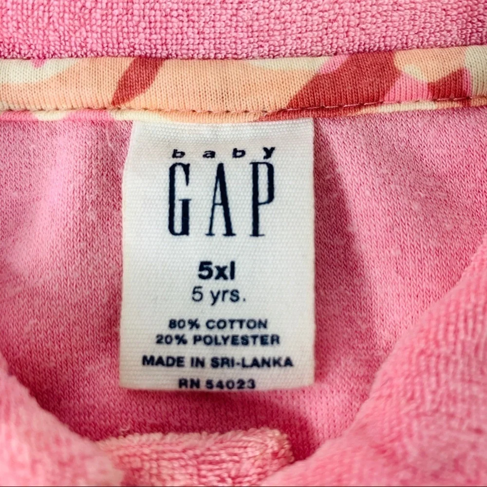 Gap Pink ZIP Terry Coverup & Match Beach Towel Perfect Gift Summer Fun